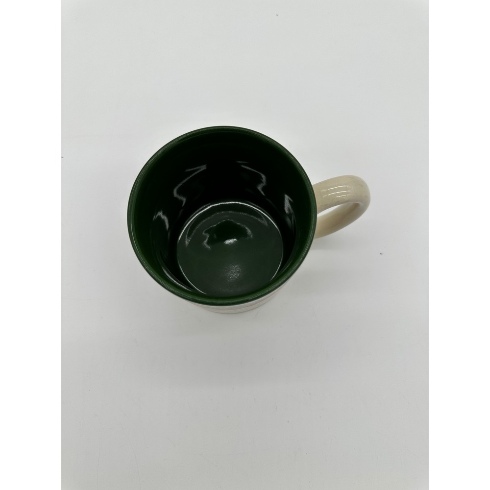 Potpourri Press Coffee Mug Christmas Charles Dickens Vintage 1990 Green Cream OS